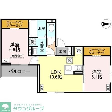 (仮称)D-ROOM大林PJの物件間取画像